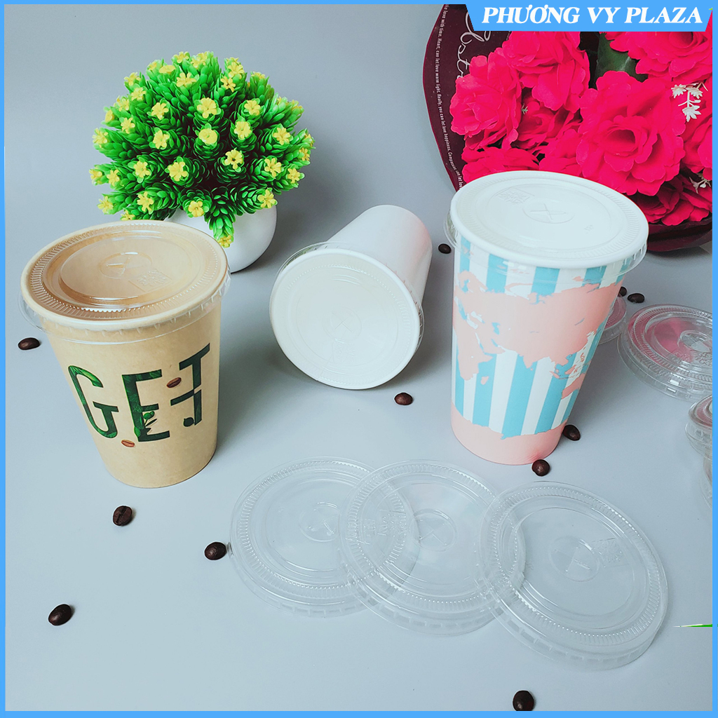 50 Chiếc nắp cốc giấy - nắp bằng