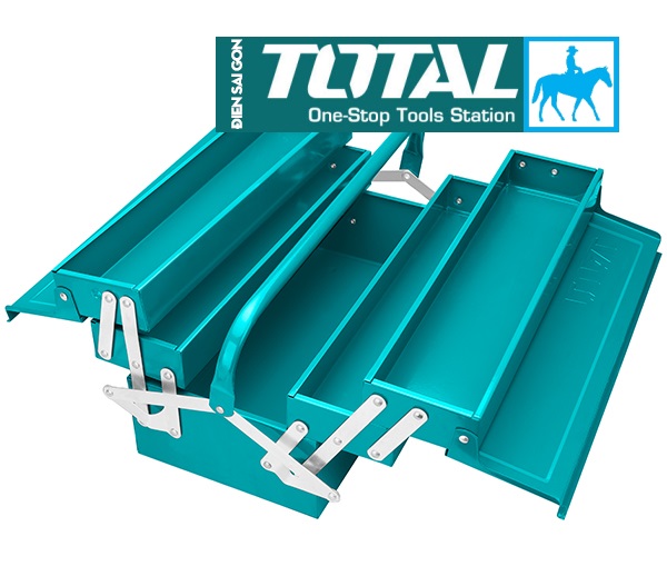 Hộp thùng đựng đồ nghề 19inch 495mm Total THT10701