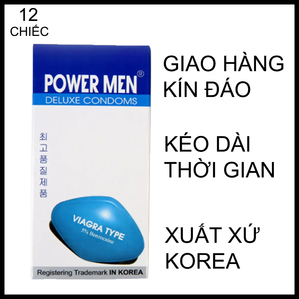 BCS Power Men Viagra Type Kéo dài thời gian - 12 chiếc