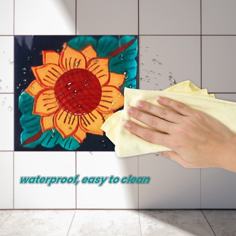 24PCS Self Adhesive Mosaic Brick Tile 3D Sticker Kitchen Bathroom Wall Stickers
