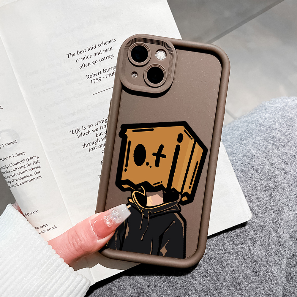 UCUC for Infinix Note 12 G96 Back Cover Love Lonely Box Man Ladder Camera Soft Rubber Phone Case. 