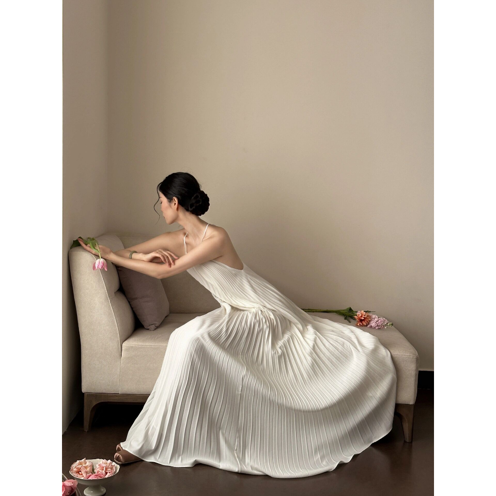 Đầm maxi gấp nếp tiểu thư Joice Dress by Jane
