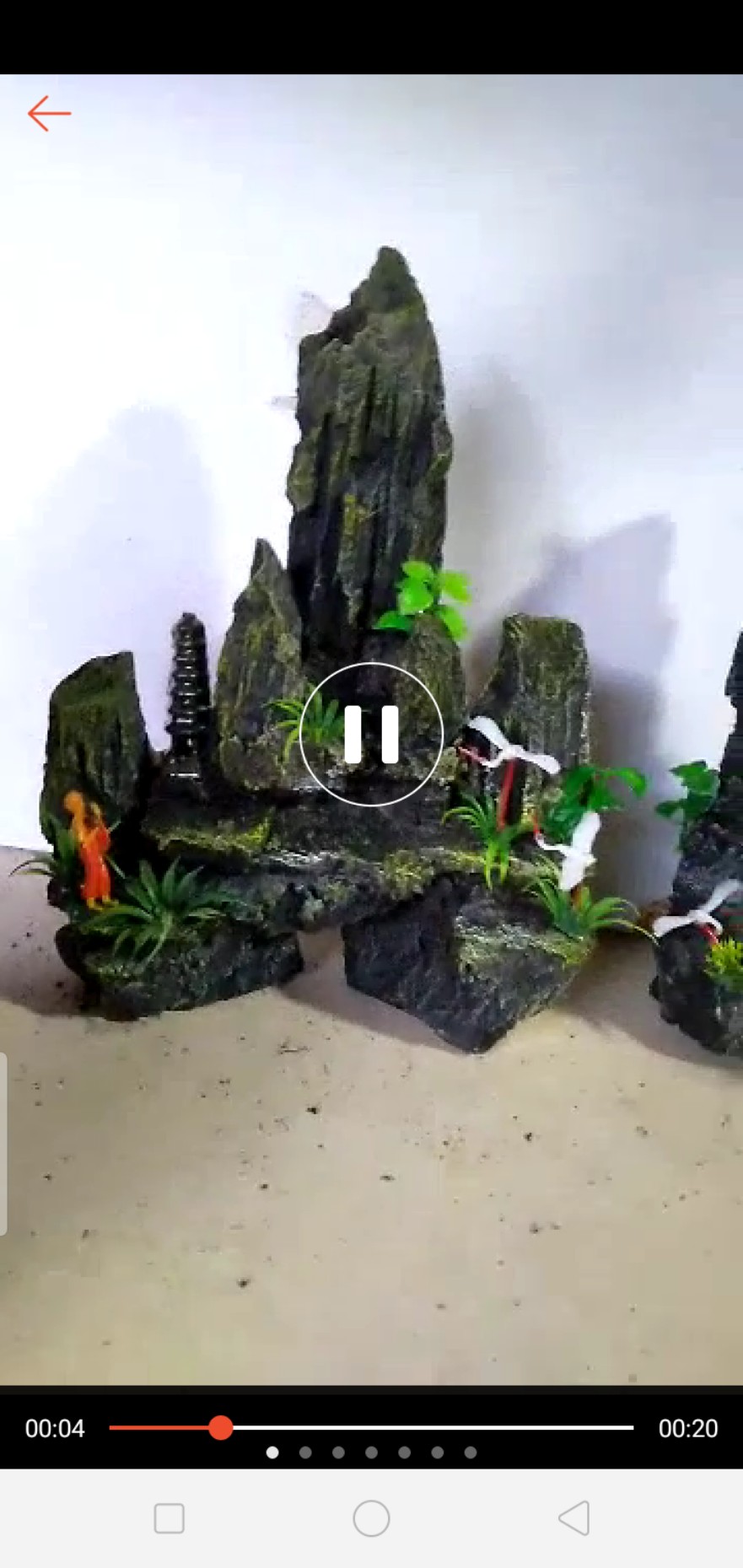 Hòn non bộ mini-núi đá bể cá