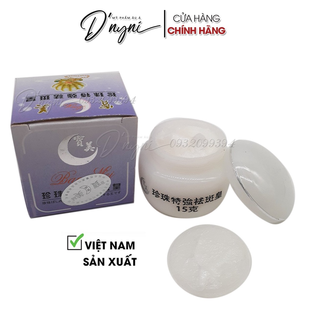 Kem khử nám tàn nhang ngọc trai mặt trăng baomei 15g nửa vầng trăng