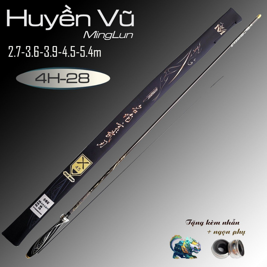Cần câu chính hãng Huyền vũ 4H