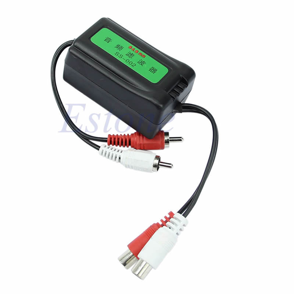 3.5mm Car RCA Amplifier Audio Noise Filter Ground Loop Isolator Suppressor NEW