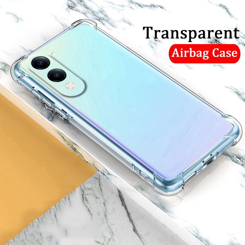 Phone case Vivo Y04 Soft Transparent Full Protection shockproof Armor Back Cover Vivo Y04 4G Case.