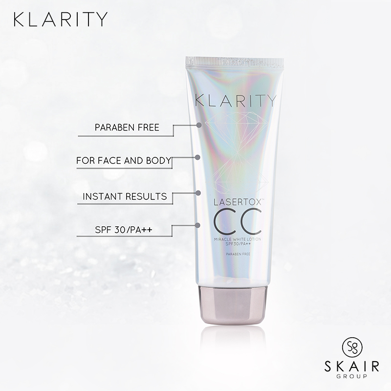 Klarity LASERTOX CC Miracle Lotion, 11in1 Multi Function, Sunblock