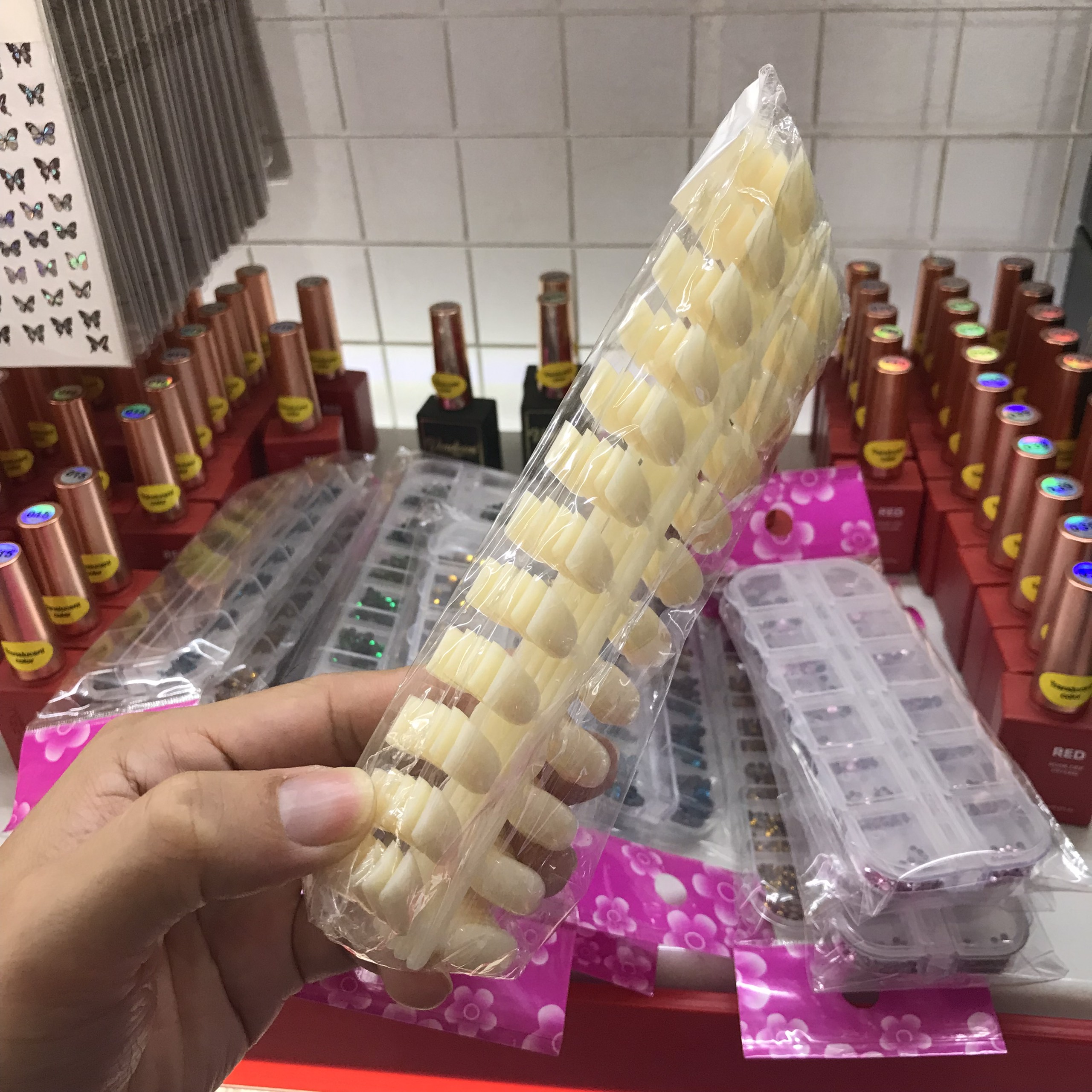 [HCM] Móng cài sổ mẫu - 120 móng