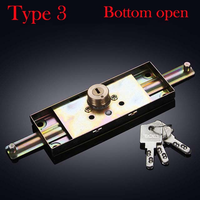 Rolling Door Lock Shutter Lock Locking Middle Shutter Door Lock Bottom Cross Anti-Theft Middle Door Lock Anti-Theft Store Door Lock··