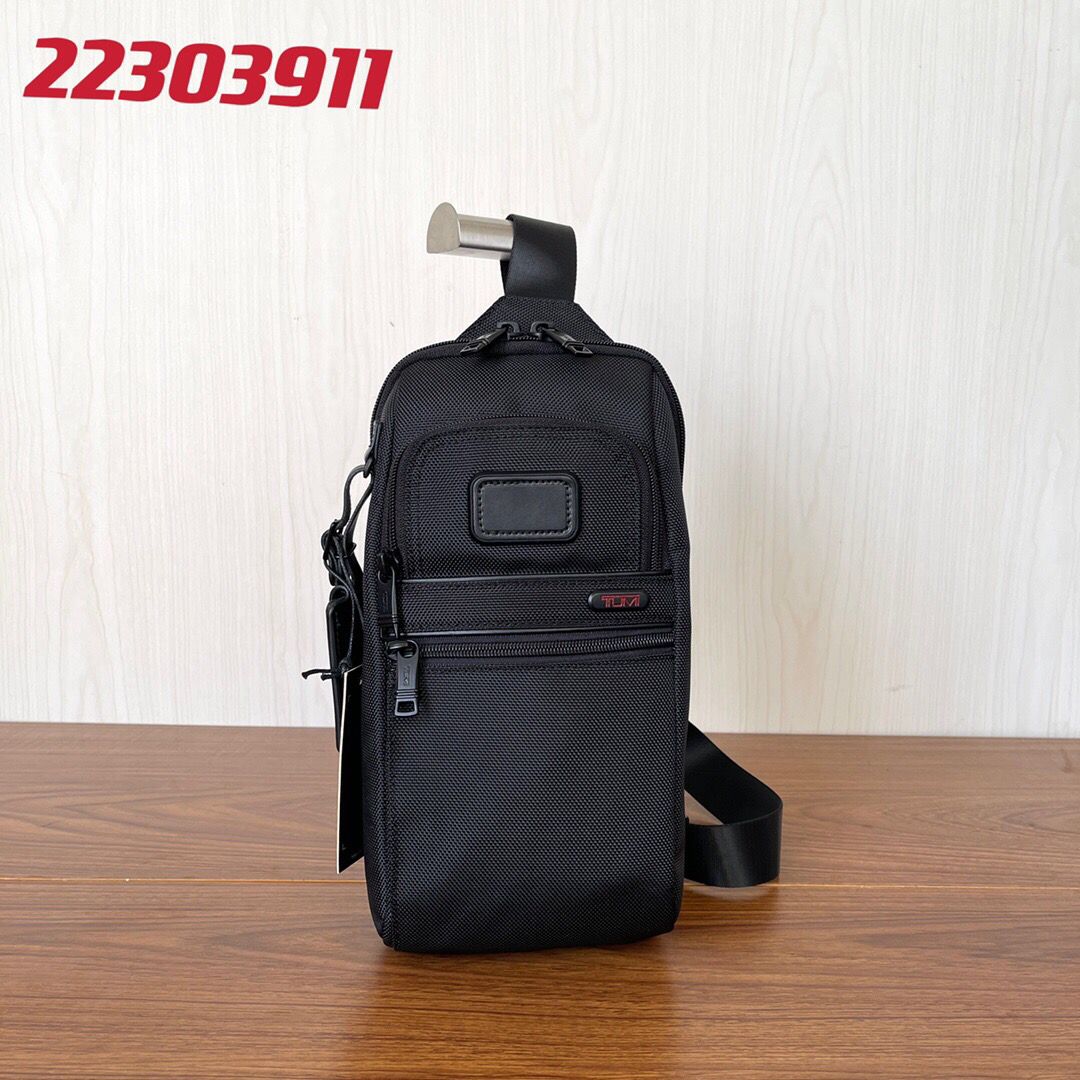 【Ready Stock】2023TUMIˉ22303911 versatile business casual diagonal backpack nylon wear-resistant waterproof fabric