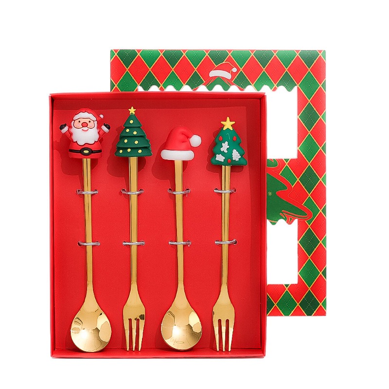 New Christmas Spoon Fork Christmas Decoration For Home Xmas Gifts Christmas Tableware Decor Kitchen Supplies New Year Gifts Buy Cheaply On - View #4