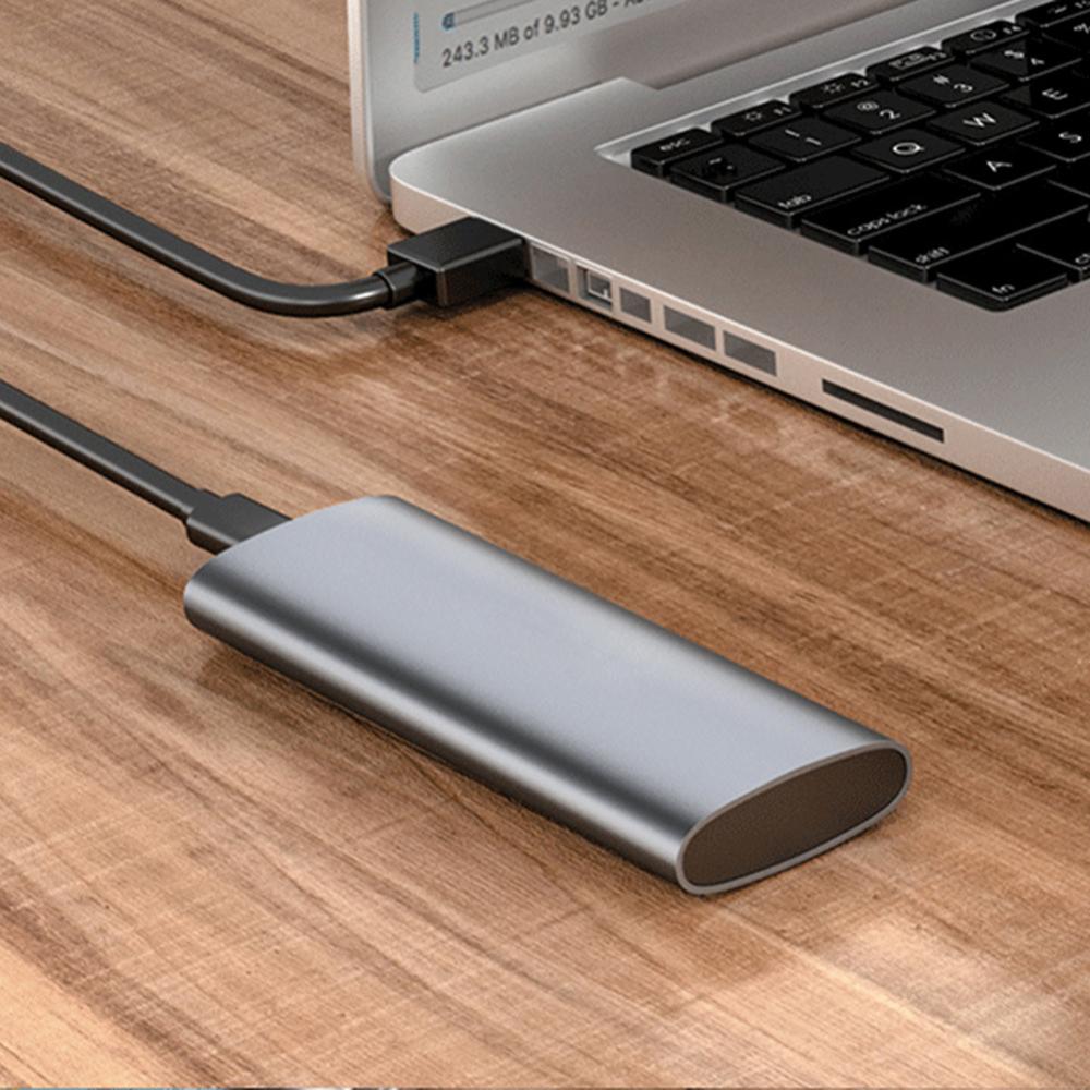 M.2 SSD ngoài bộ chuyển đổi có vỏ bao Type-C 3.1 ổ cứng lưu trữ thể rắn Adapter bao vây 5/10Gpbs Hợp kim nhôm M/B/(B + M) chìa khóa cho 2230/2242/2260/2280 SSD