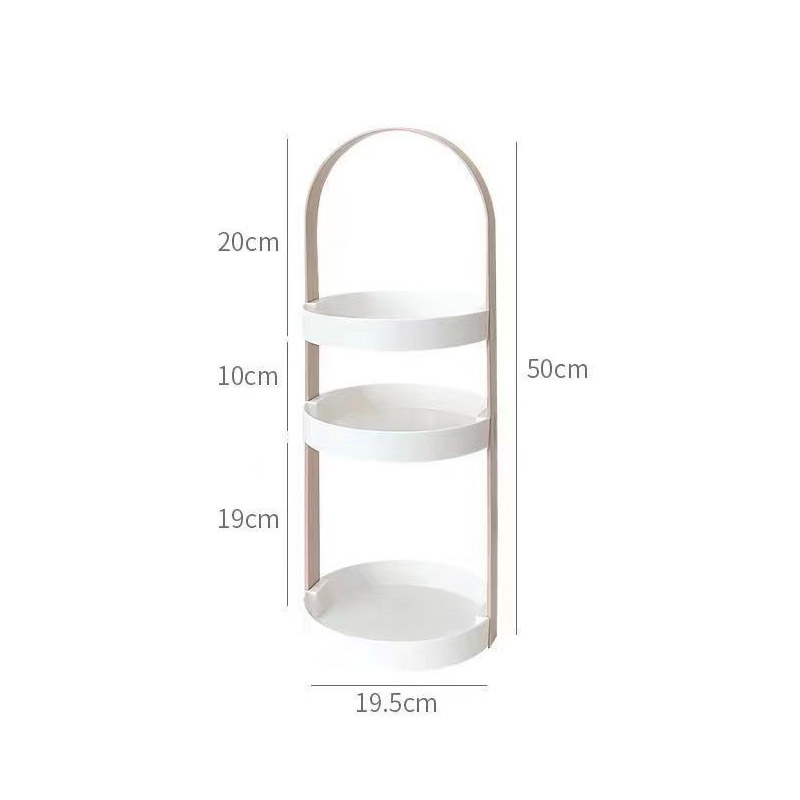 Makeup storage box ins style dresser storage rack ins cosmetics storage multi-functional heightening rack multiple layers Save space