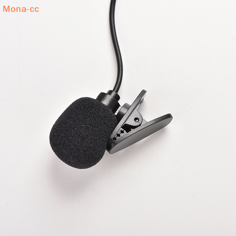 🔥CC 3.5mm Mini Studio Speech Mic Microphone Clip On Lapel For PC Desktop Notebook