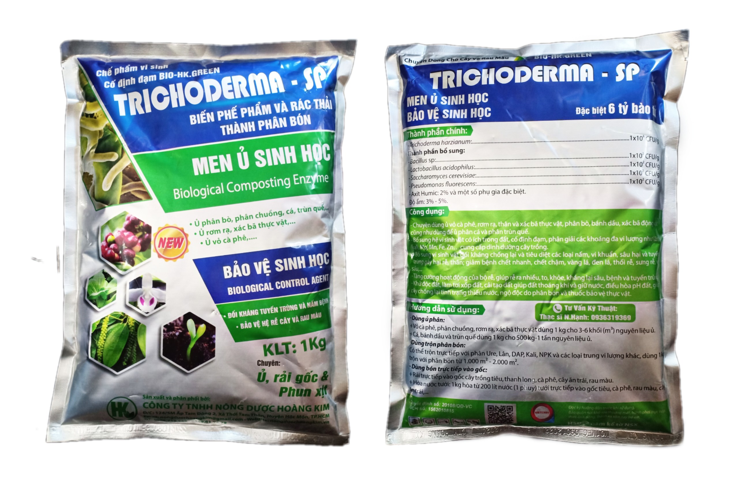 [HCM] TRICHODERMA - MEN Ủ PHÂN HỦY XÁC BÃ THỰC VẬT, KLT: 1kg.