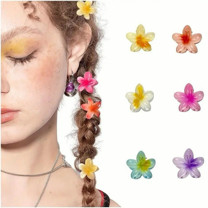 Kẹp Tóc, Gấp Tóc Hoa Sứ Hàn Quốc Hot Trend 4cm