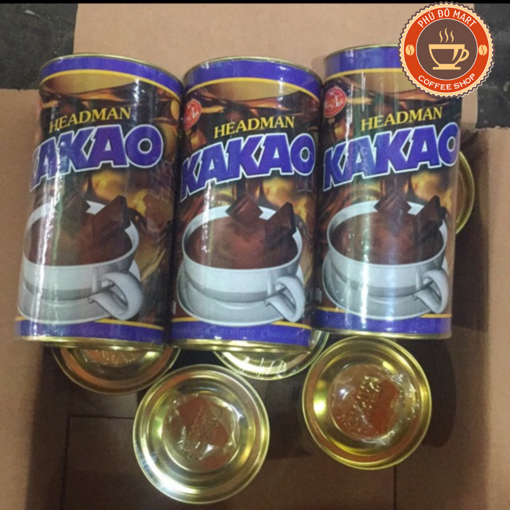 FREESHIPMAX  - Bột Cacao/Kakao Headman 2In1 Hộp Tròn (500g)