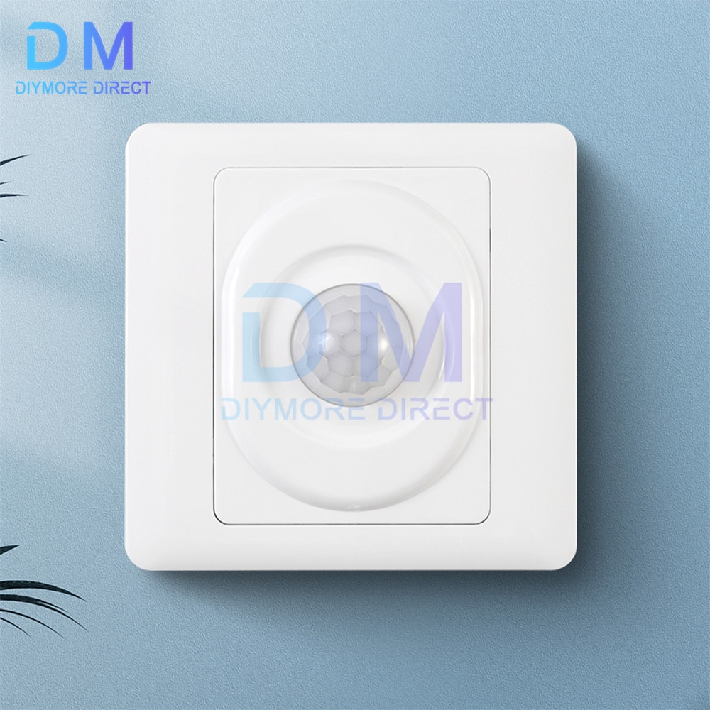 Ac 180-220V Công tắc cảm biến chuyển động PIR hồng ngoại điều khiển tự động đèn Led chiếu sáng chuyển đổi thông minh Cảm ứng cơ thể con người Detector