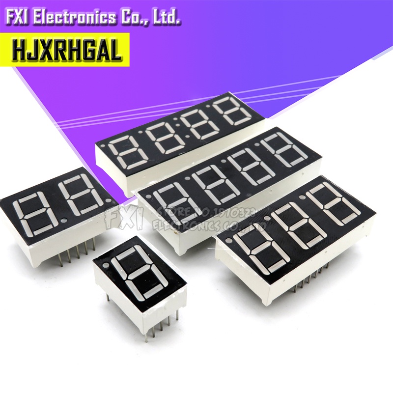 5 cái Ống kỹ thuật số đoạn anốt chung cực âm chung như màu đỏ 1 2 3 4 bit thời gian Ống kỹ thuật số 0.56 inch 12 kim Màn hình đèn LED đỏ mạch tích hợp
