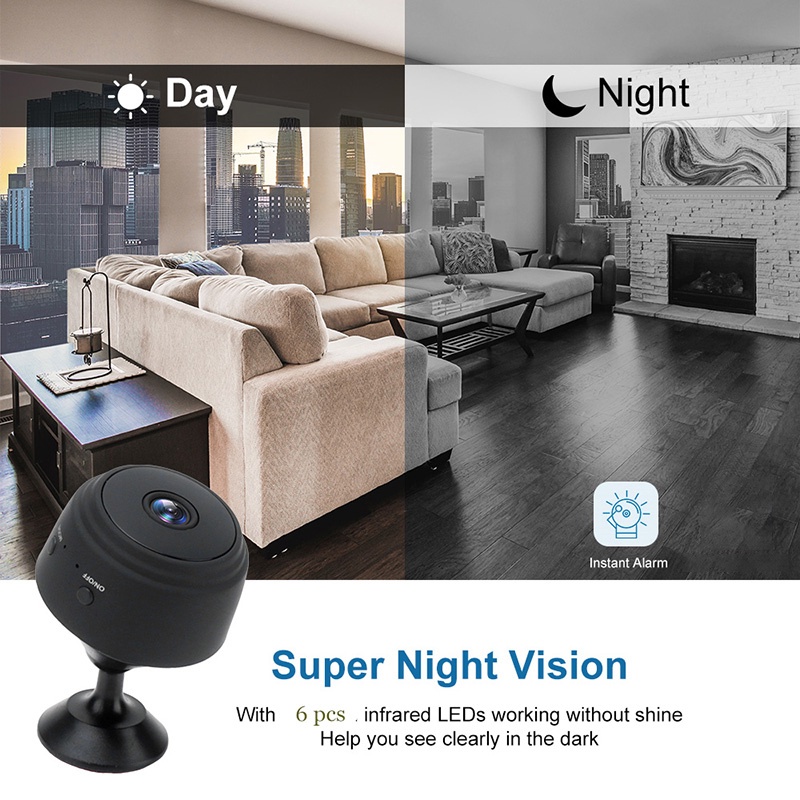 【Hàng tồn kho đã sẵn sàng】♥Miễn phí vận chuyển + COD♥A9 Mini Full-HD 1080P Nhỏ Camera Wifi IP WIFI Máy ảnh Mini quan sát ban đêm IR Camera micro cảm biến chuyển động Giá đỡ camera thẻ TF/CCTV