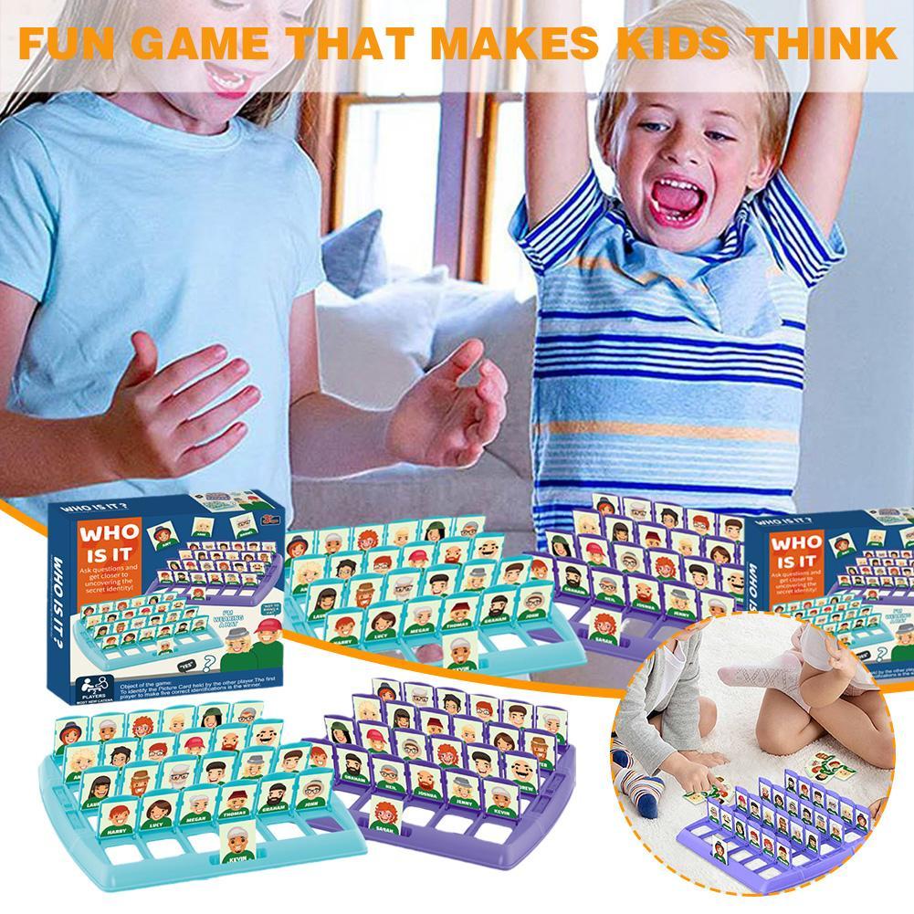 Guess Who Is It Game Toy English Version Interactive Reasoning Logical Board Character Two-Player Game Party Toy Game T7J1