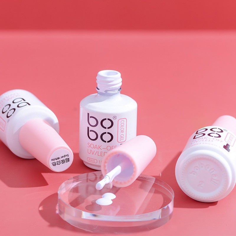 [HCM]Sơn Gel Bobo Đen, Trắng Và Đỏ - Chai 15ml