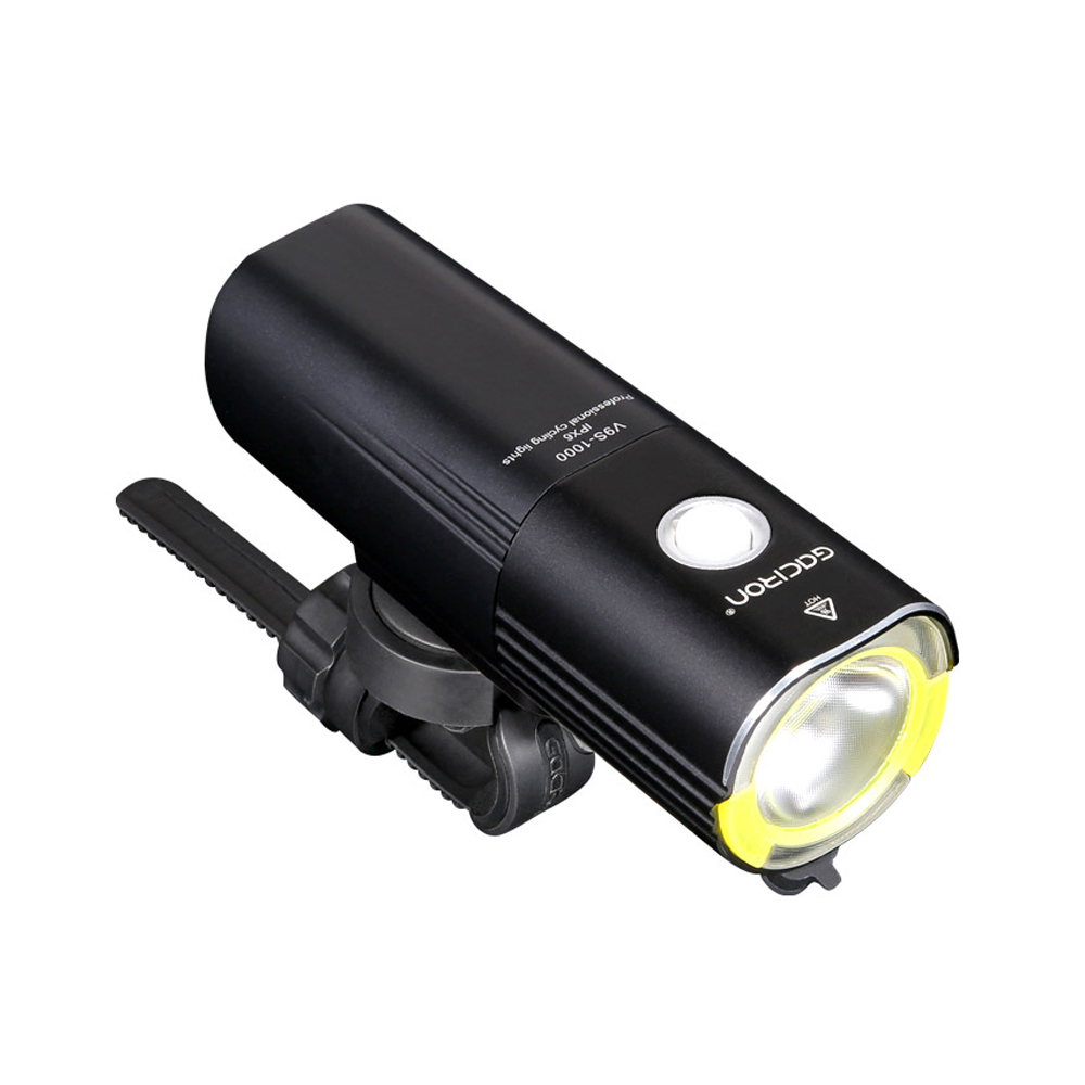 GACIRON 1000 LUMEN BIKE FRONT LIGHT, RECHARGEABLE WHITE LIGHT,