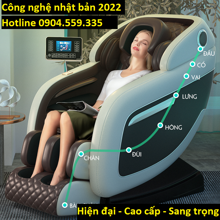 Ghế massage toàn thân T433 công nghệ nhật bản hàng nhập khẩu cao cấp
