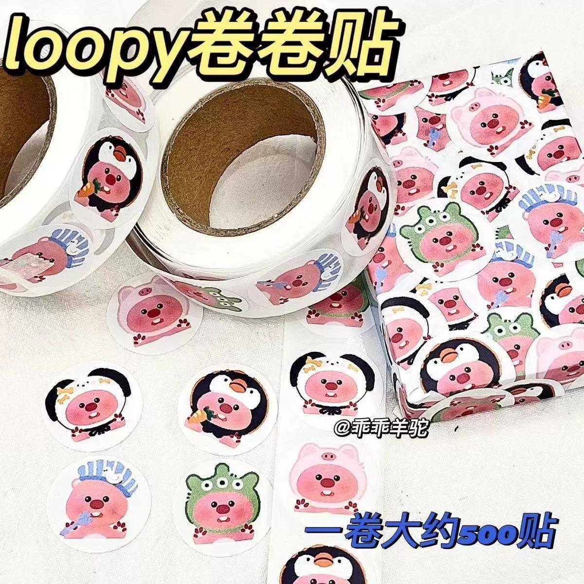 Little Beaver Loopy Sticker Cute Beaver Ledger Sticker Pink Girl Bag Suitcase Notebook Sticker