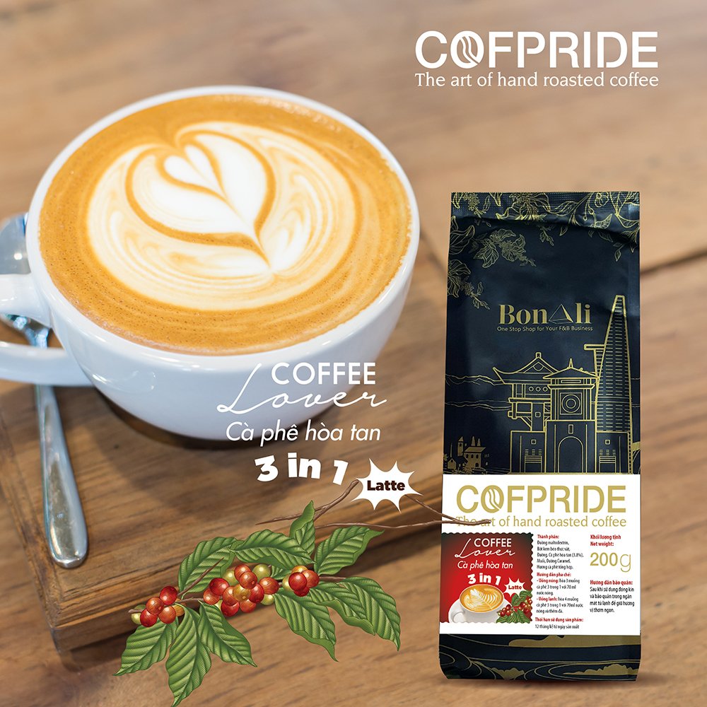 1 Gói Cafe Hòa Tan Cofpride 3IN1 200g