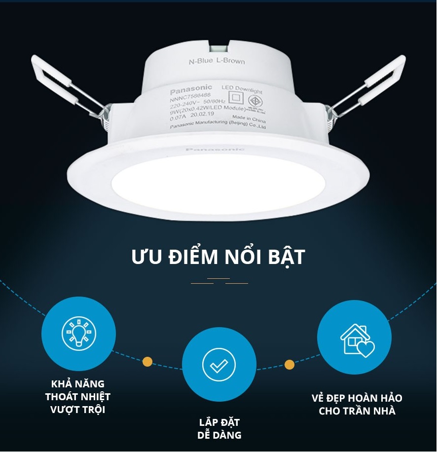 ĐÈN LED DOWNLIGHT PANASONIC 6W - 9W - 12W - 15W - 18W DN SERIES