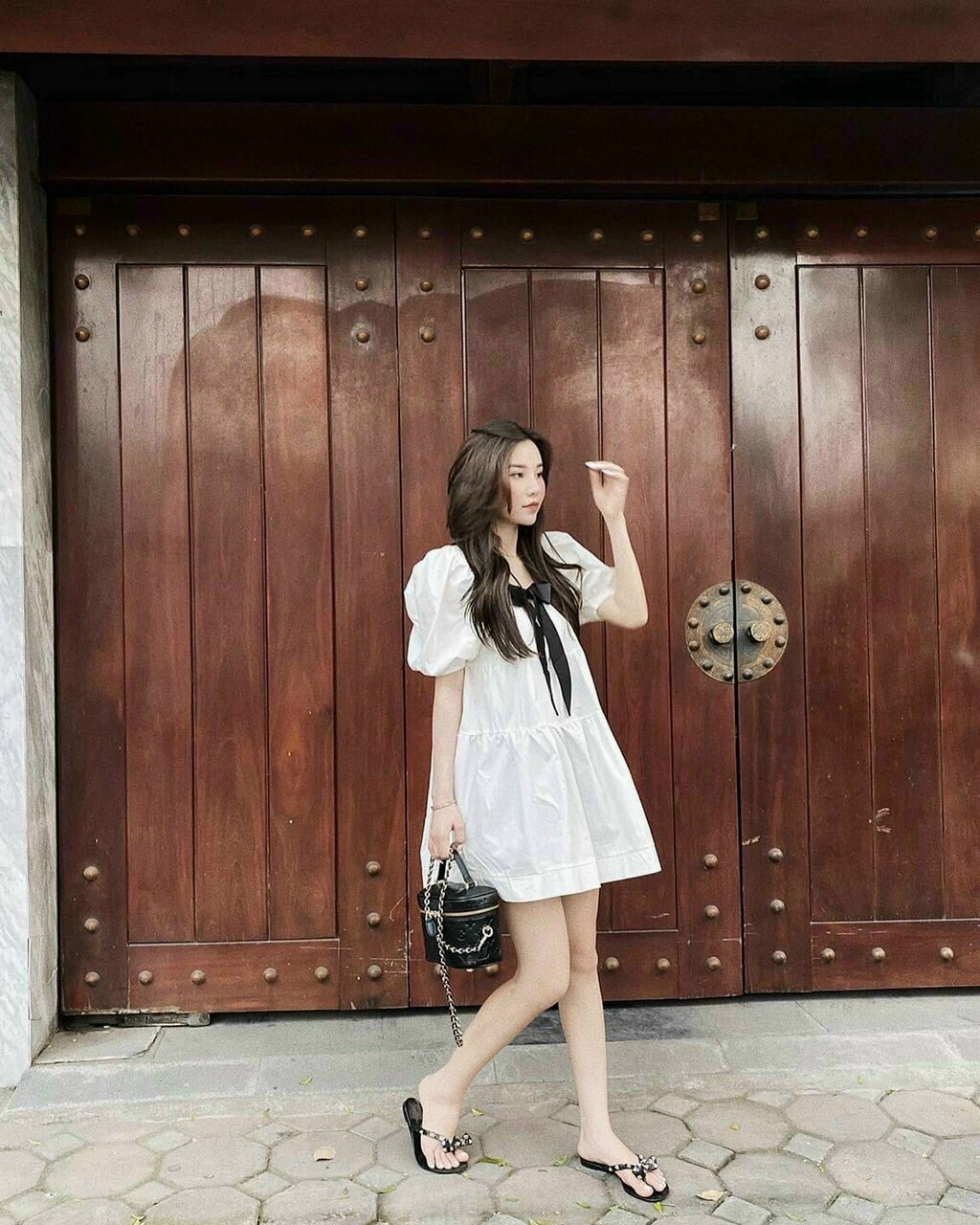 Đầm Xòe Baby Doll (kèm nơ) xinh xắn