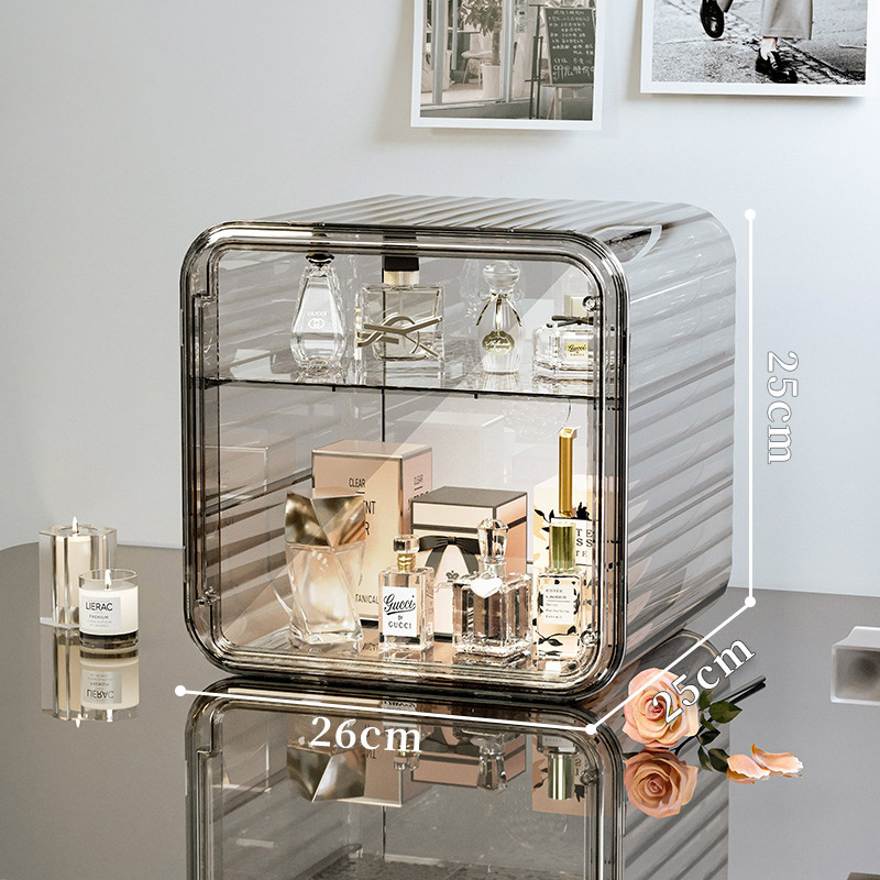 Perfume storage display cabinet transparent acrylic dust-proof storage rack desktop dressing table cosmetics storage box