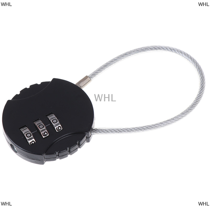 Whl 1 cái 3.7*9cm mini 3 chữ số kết hợp du lịch hành lý vali mã khóa ổ khóa