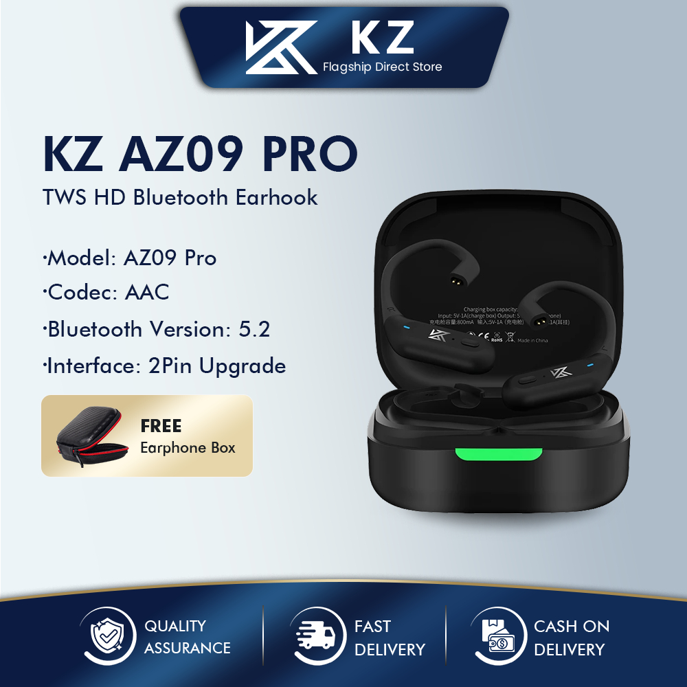 KZ AZ09 Pro Upgrade Wireless Headphones Bluetooth-compatible 5.2 Cable  Wireless C PIN Ear-Hook Lazada PH