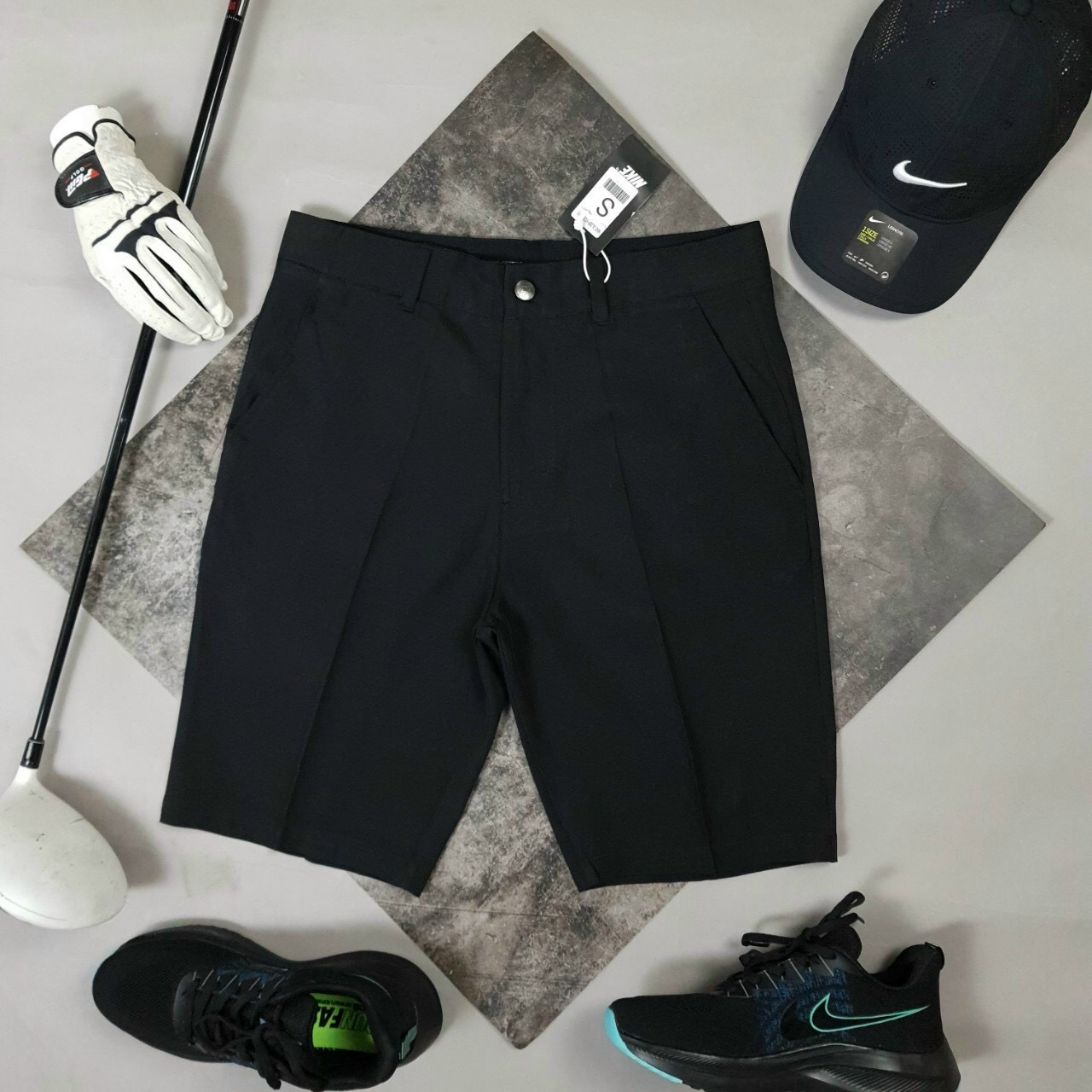 (VNXK) QUẦN SHORT GOLF NIKE CO GIÃN VẢI MỊN (ảnh thật)