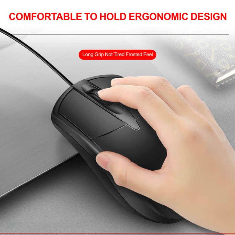 USB Wired Gaming Mouse Game LED Optical Mouse Universal Computer Mouse 3 Buttons PC Laptop Computer Accessories