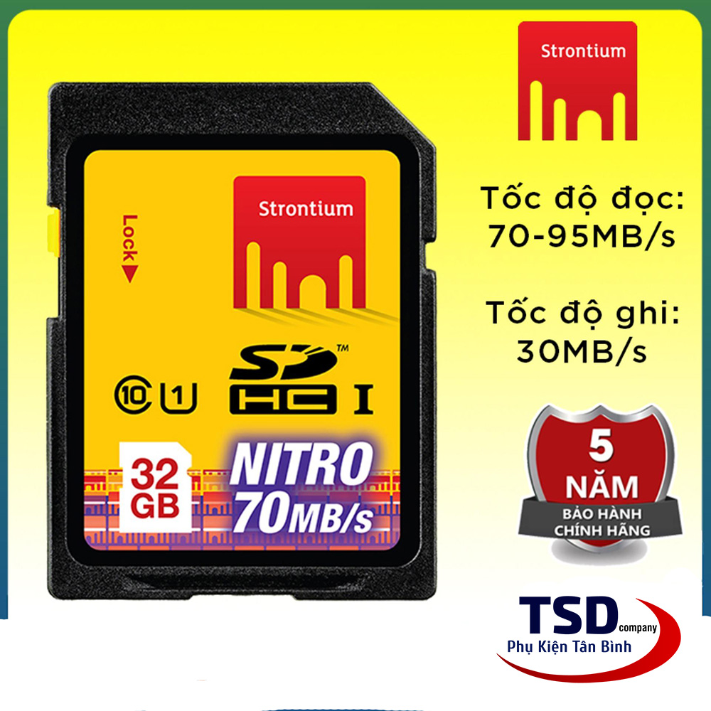 Thẻ Nhớ SD Strontium 32GB Chính Hãng Bản Nitro 466X thumbnail