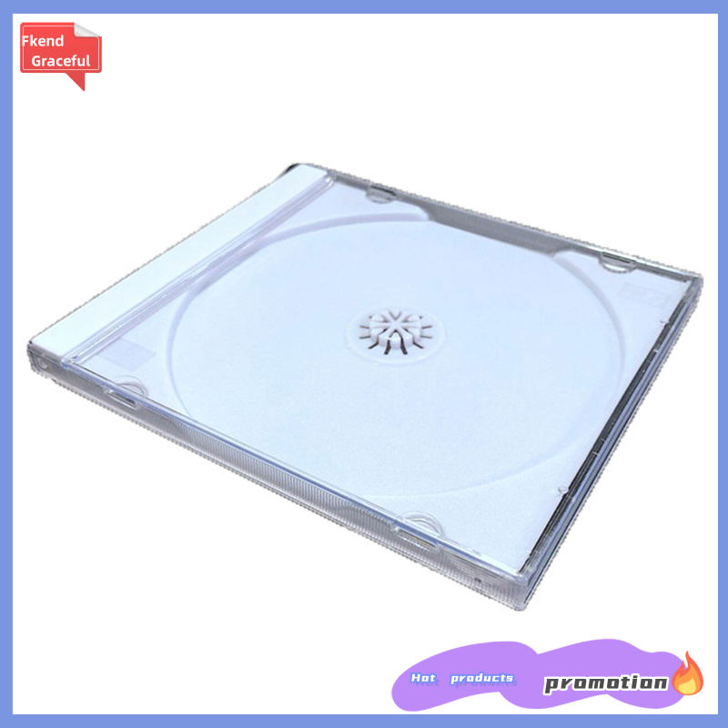 Fkend đáy trong suốt hộp CD rỗng CD trường hợp nhựa PP CD trường hợp CD trường hợp công suất 1-2 đĩa