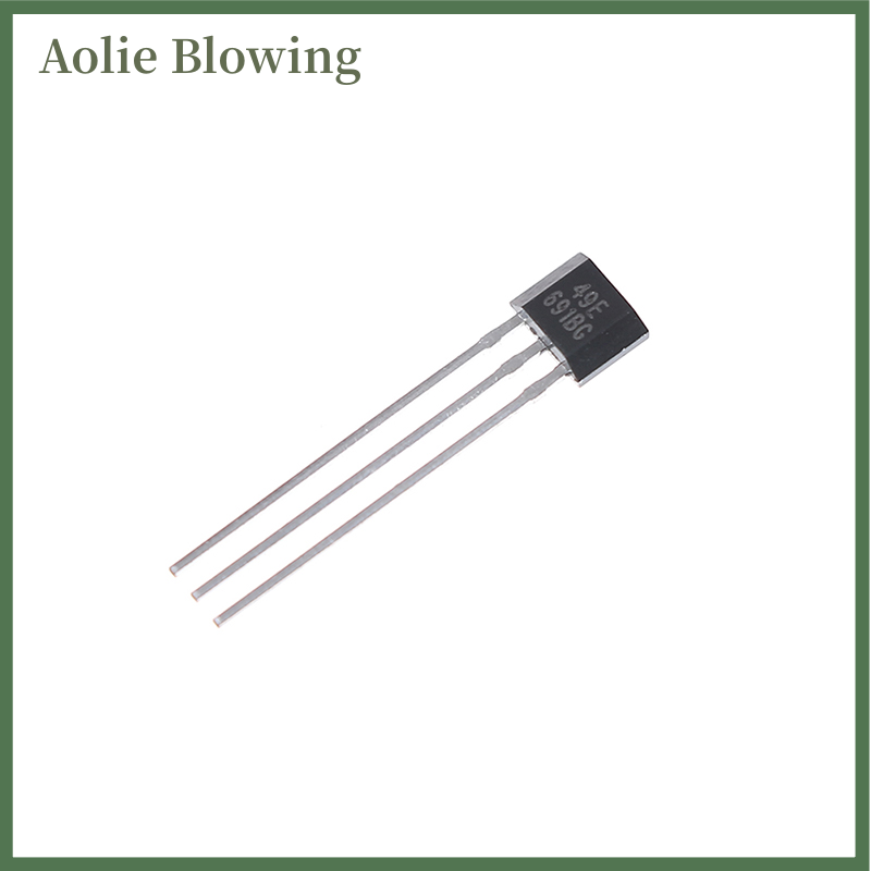 Aolie 10pcs Hall element 49E OH49E SS49E linear Sensor Hall sensor