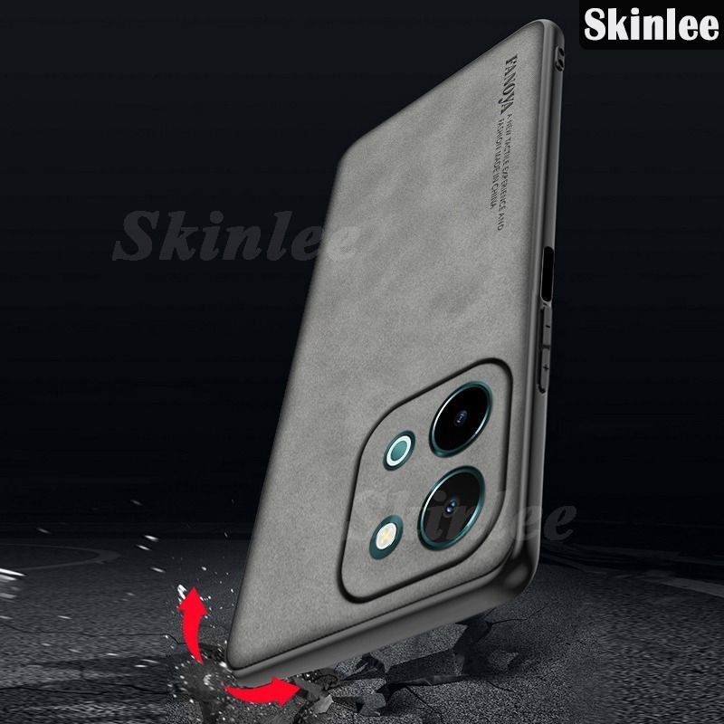 Phone case For Vivo Y28 Y28S Case Back cover Fluff Hard Cortex Plush Cover with Soft Frame Anti-knock stand Holder For VIVO Y28S Y28 Cover cases.