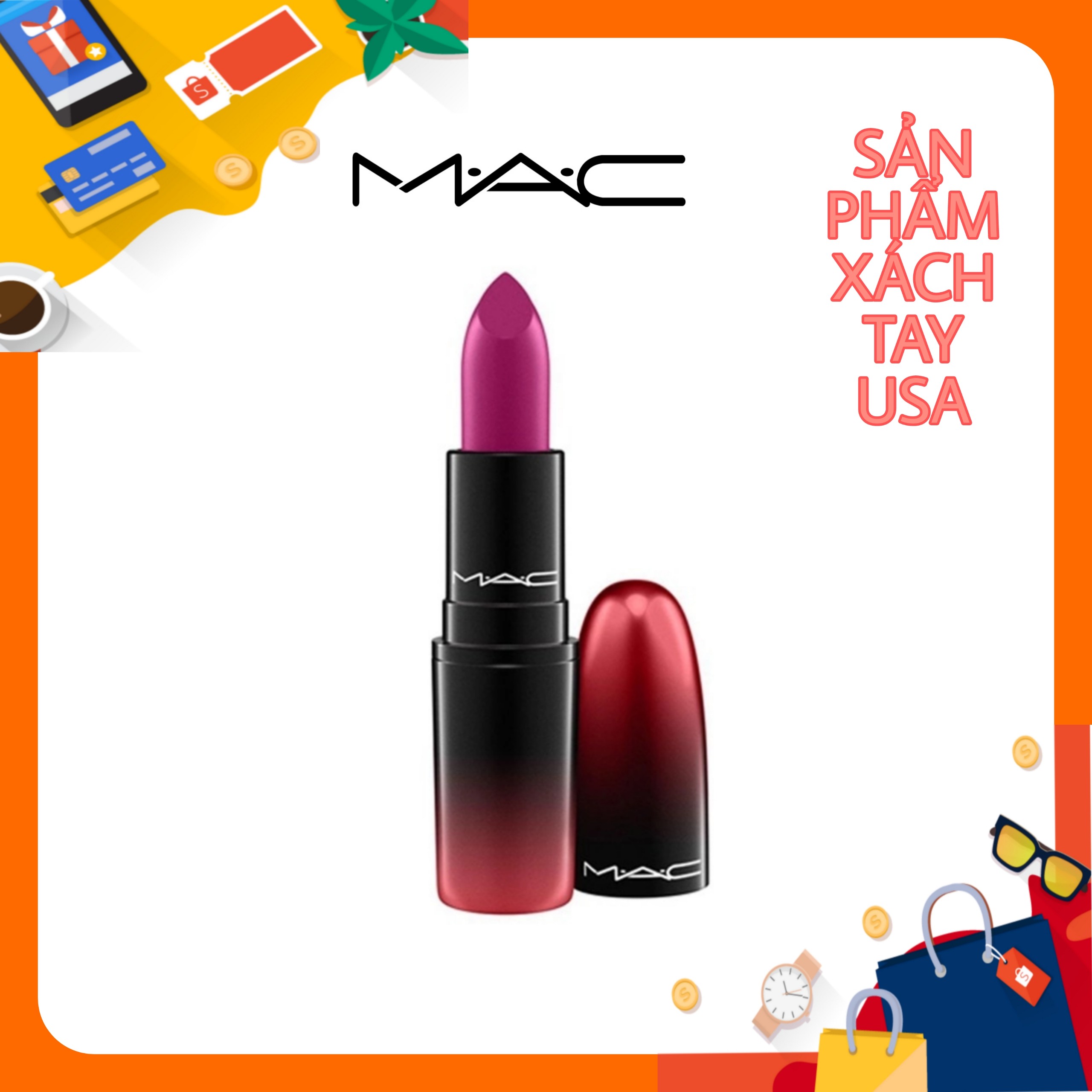 [HÀNG MỸ CHÍNH HÃNG] Son M.a.c 415 Joie De Vivre – Màu Tím Hoa Cà