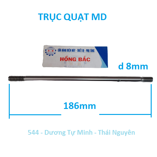 10 trục quạt MD dài 186 mm