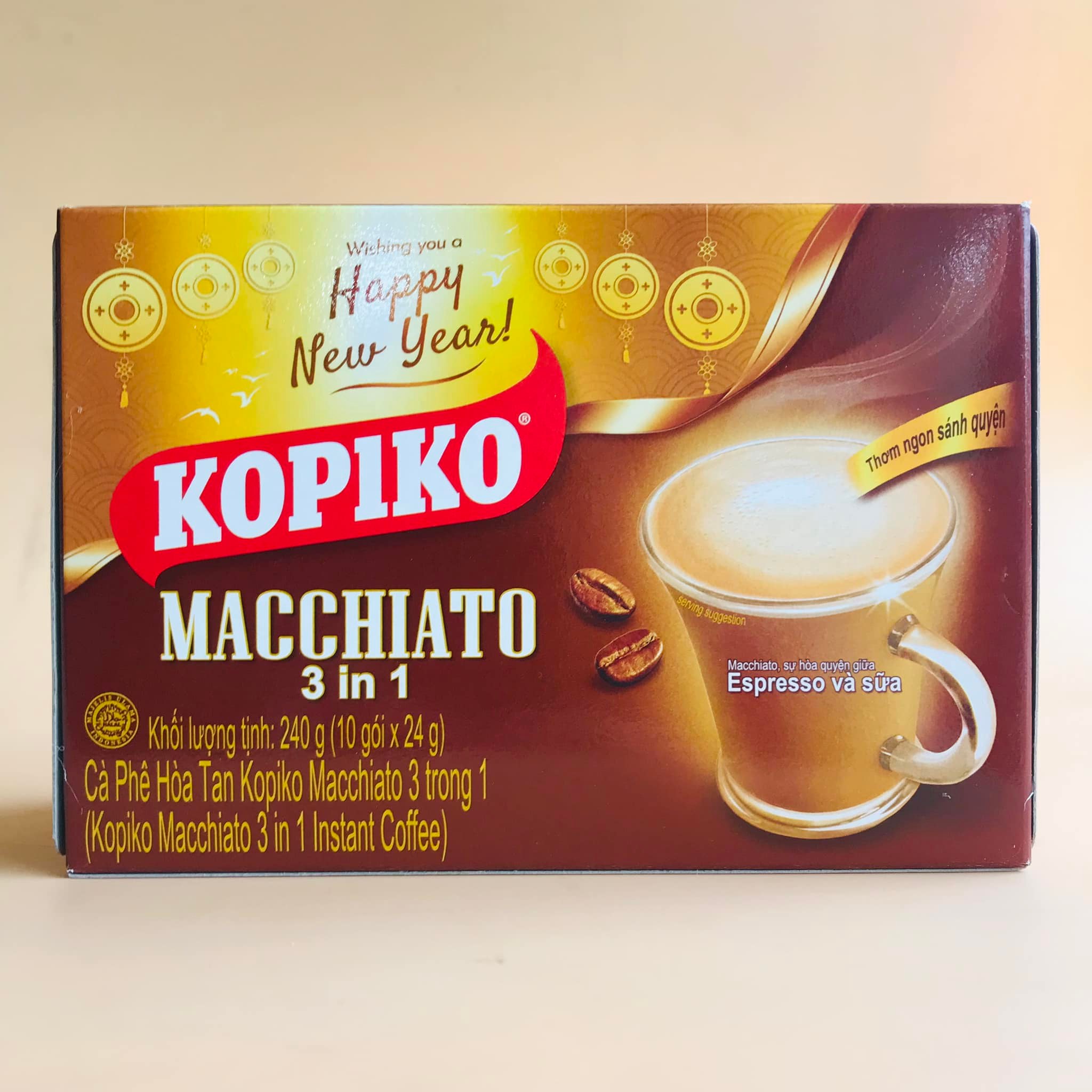 Cà phê (cafe) sữa KOPIKO MACCHIATO hộp 240g