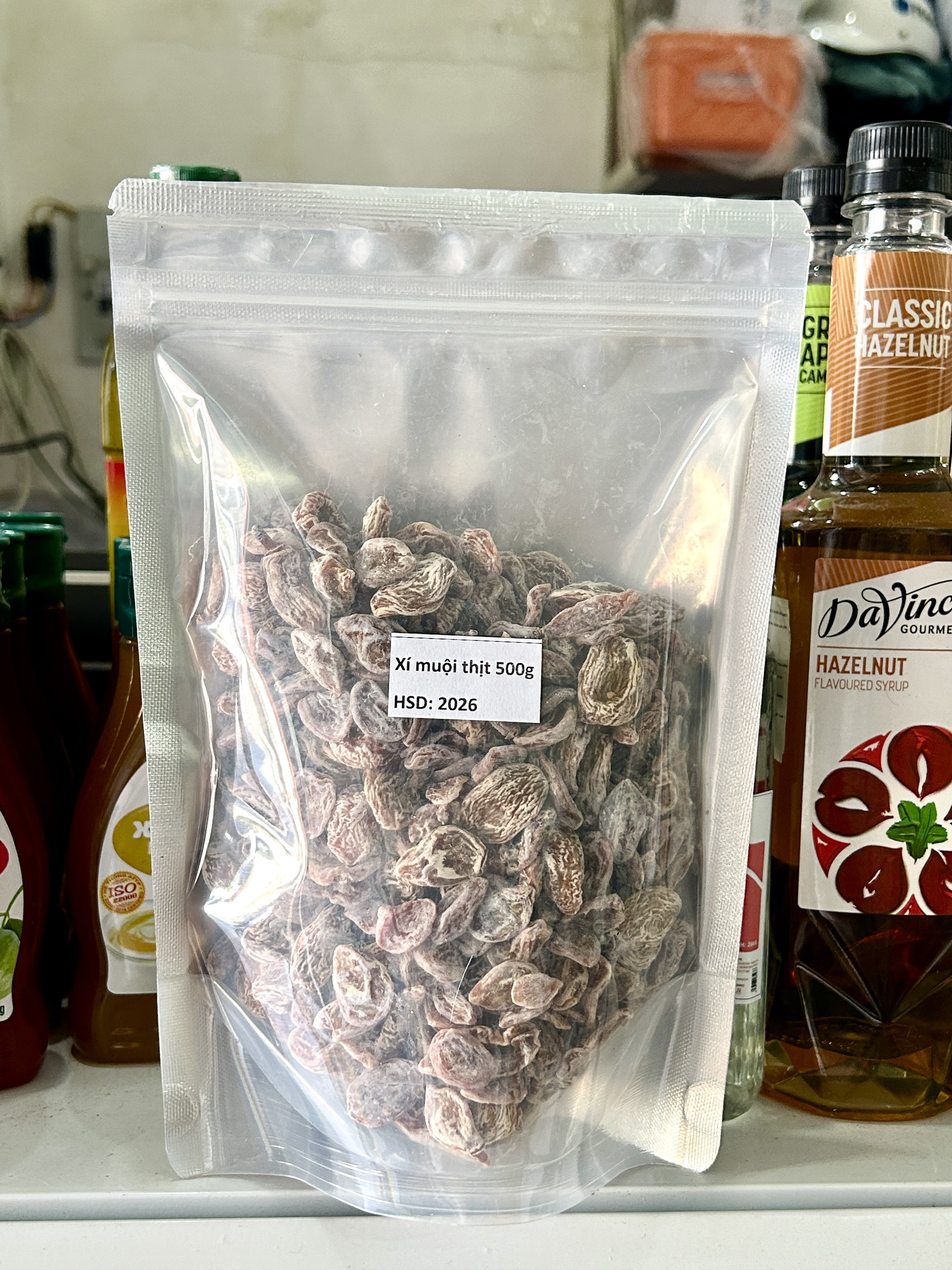 Xí muội thịt không hạt hộp 500g