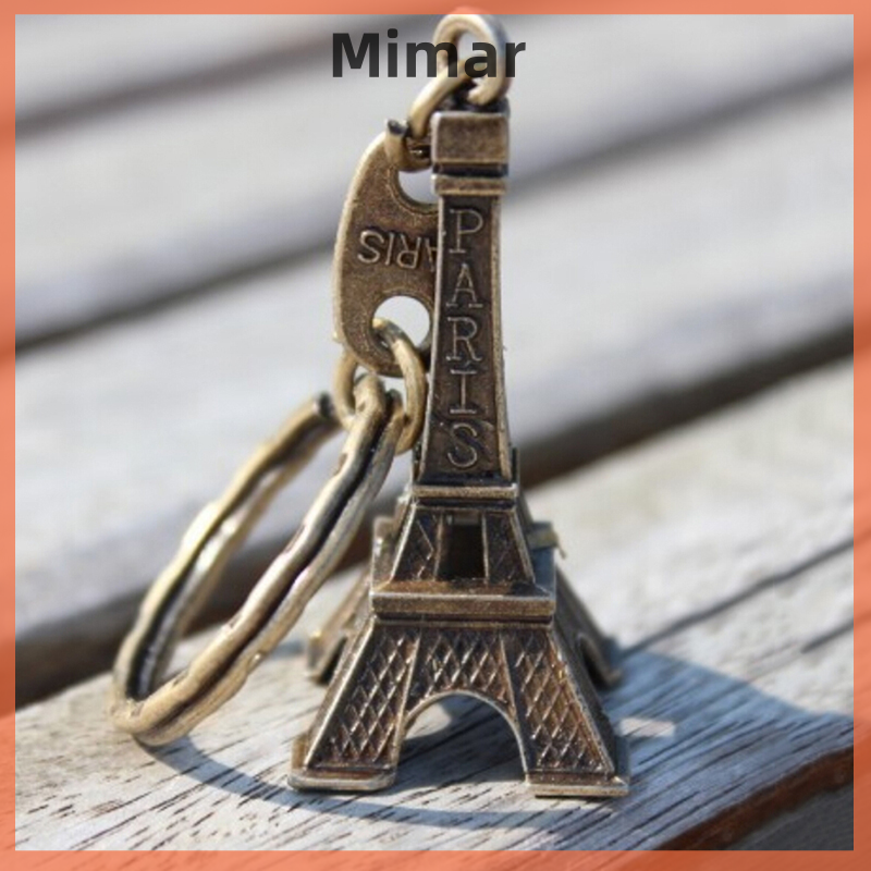 🔥🔥🔥【Fast Shipping】 Paris Retro Mini Eiffel Tower Model Cute Keychain Keyfob Eiffel Tower Figurines Eiffel Tower Keychain