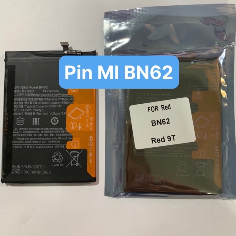 pin xiaomi BN62 REDMI 9T