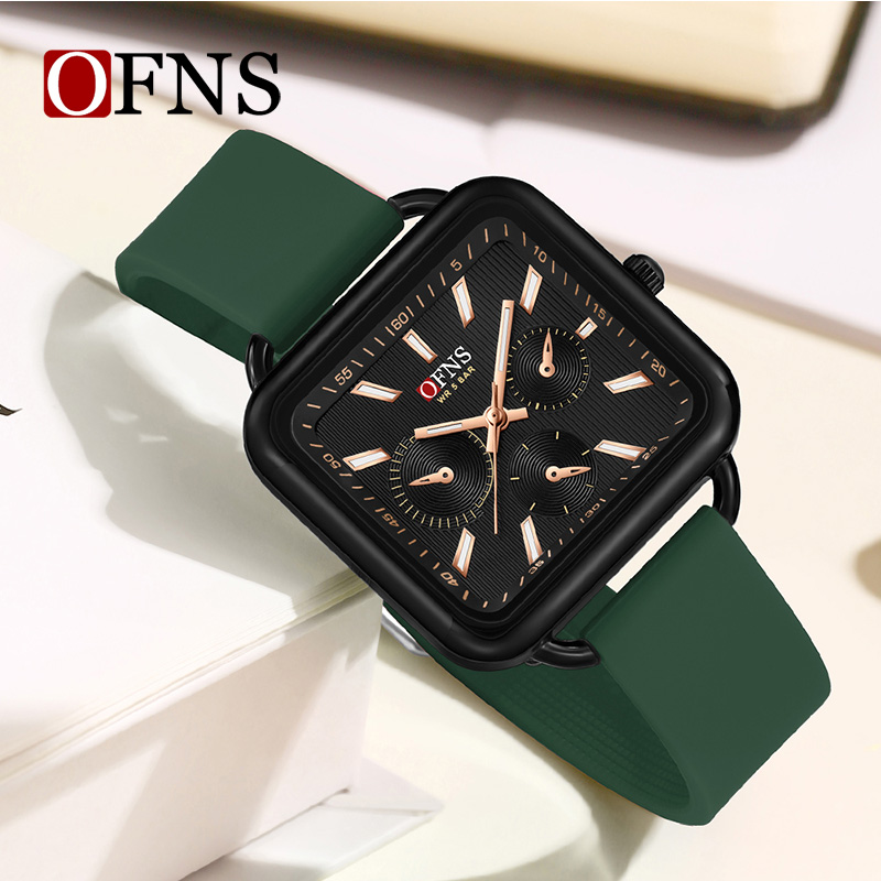 OFNS Business and Leisure Quartz Multi functional Timing Watch Waterproof Night Light Women's Watch NS7503-3.