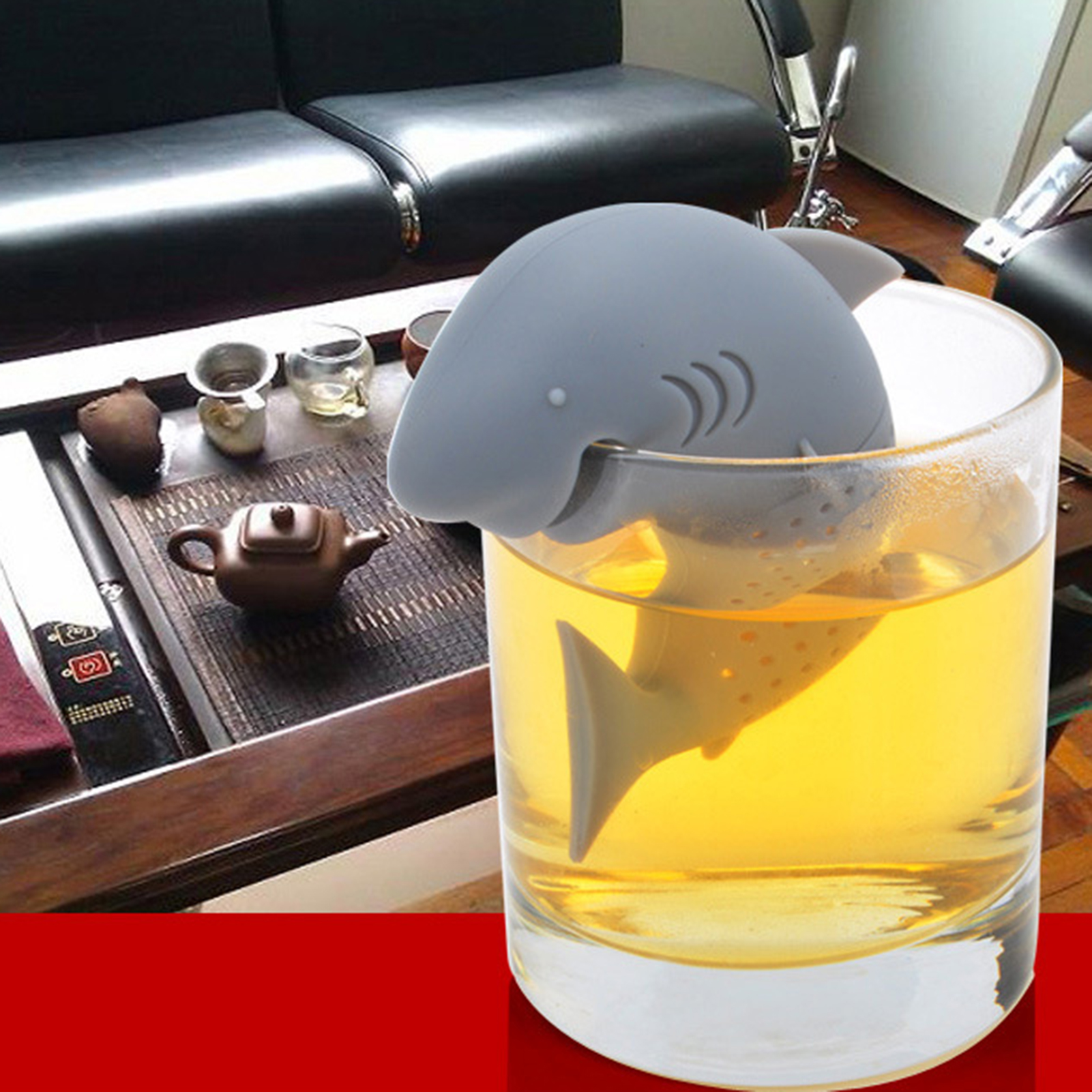 Loose Leaf Tea Infuser Hanging Tea Infuser Silicone Tea Infuser Creative Shape Fine Mesh Filter for Home Kitchen Food Grade Tea Strainer